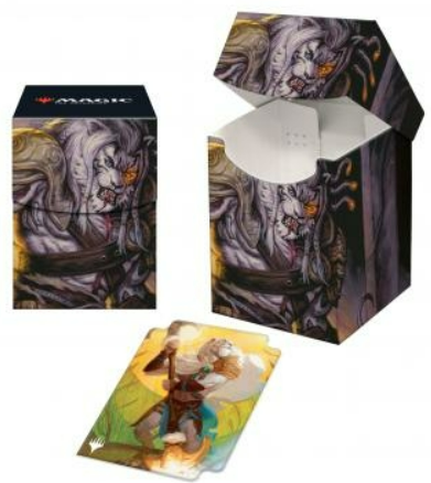 (image for) Ultra Pro Dominaria United 100+ Deck Box featuring Ajani, Sleeper Agent for Magic: The Gathering